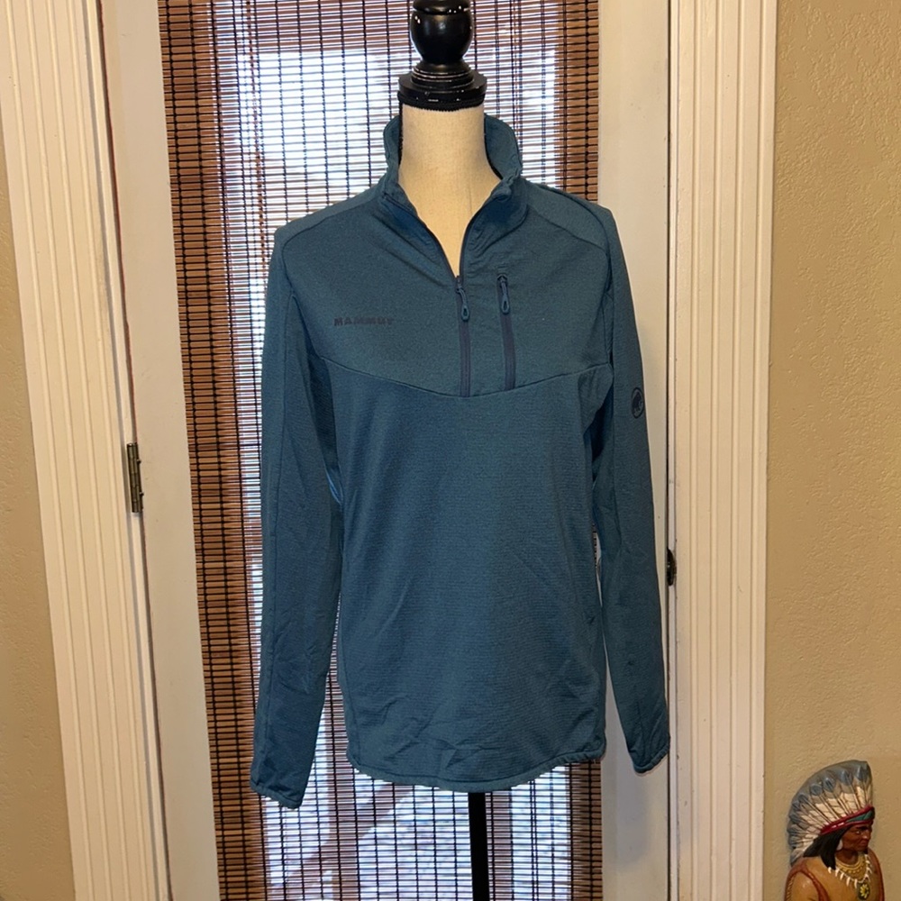Mammut Nair 1/2 Zip Midlayer Pullover Blue Size MD EUC